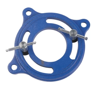 Base giratoria 5" con tornillo mecánico para instalación eléctrica eficiente y durable.