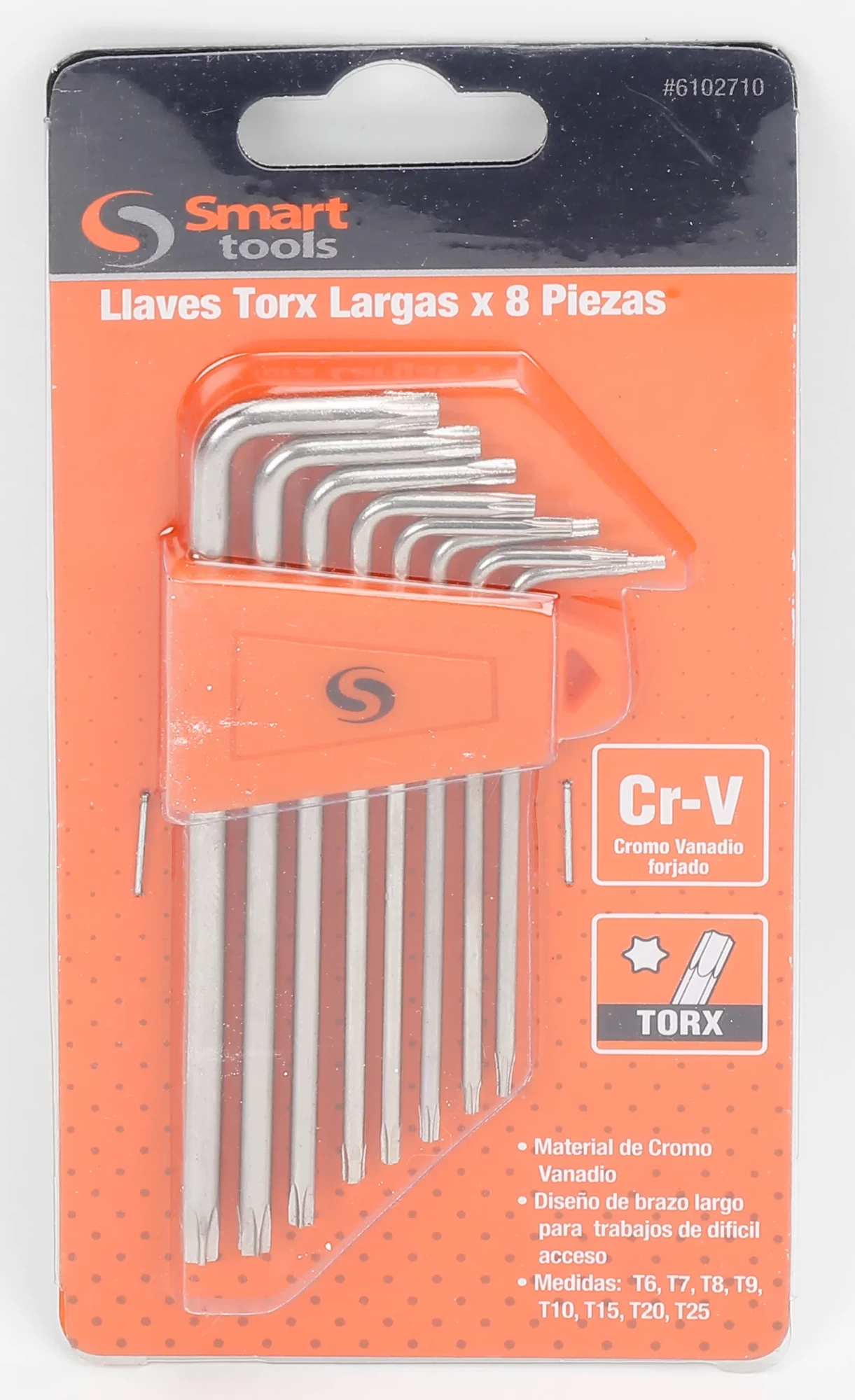 Juego de llaves Torx profesional 8 pzs, precisión y durabilidad garantizadas para electricistas.