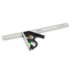 Escuadra carpintera 12" de aluminio: precisión y durabilidad para profesionales exigentes.