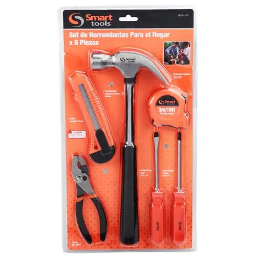 Set profesional de herramientas 6 pzas. básicas: eficiencia y durabilidad para electricistas expertos.